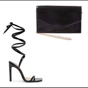 Steve Madden Glossy Black Heels